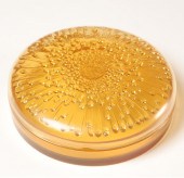 Lalique "Tokio" amber art glas