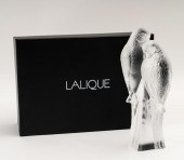 LALIQUE TWO PARAKEETS SCULPTUR