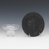 LALIQUE, TWO PIECES, "NOGENT B