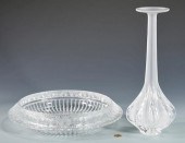 LALIQUE VASE & MARGUERITE BOWL