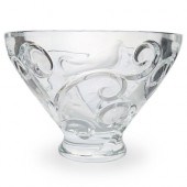 LALIQUE "VERONE" CRYSTAL BOWLD