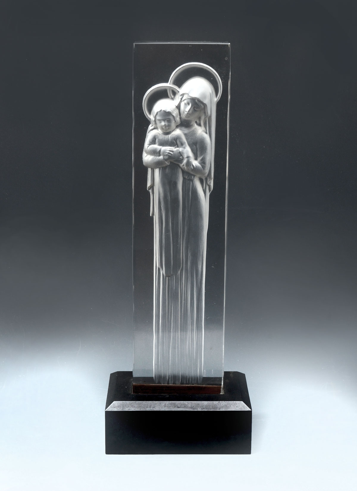 LALIQUE ''VIERGE A L'ENFANT'':