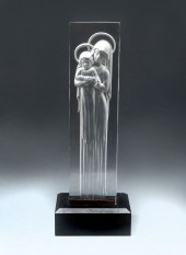 LALIQUE ''VIERGE A L'ENFANT'':