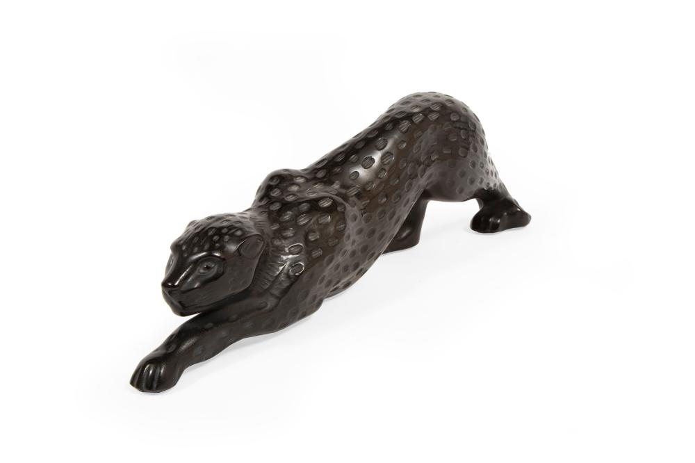 LALIQUE "ZEILA" BLACK CRYSTAL