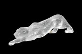 LALIQUE ZEILA PANTHER, SIGNED