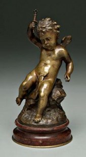 Lalouette bronze sculpture, an