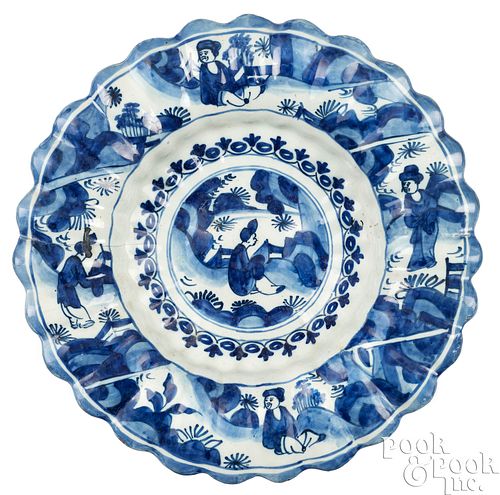 LAMBETH DELFTWARE BOWL, MID 18TH