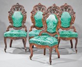 LAMINATED ROSEWOOD SIDE CHAIRS
