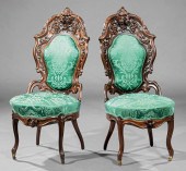 LAMINATED ROSEWOOD SIDE CHAIRS