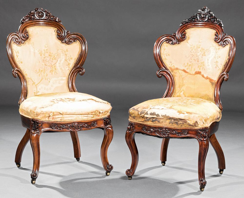 LAMINATED ROSEWOOD SIDE CHAIRS