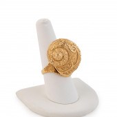 LAMM 22K YELLOW GOLD SHELL MOT
