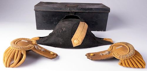 LAMONT PUGH WWI NAVY EPAULETTES HAT