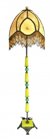 LAMP: ART DECO FLOOR LAMP, EAR