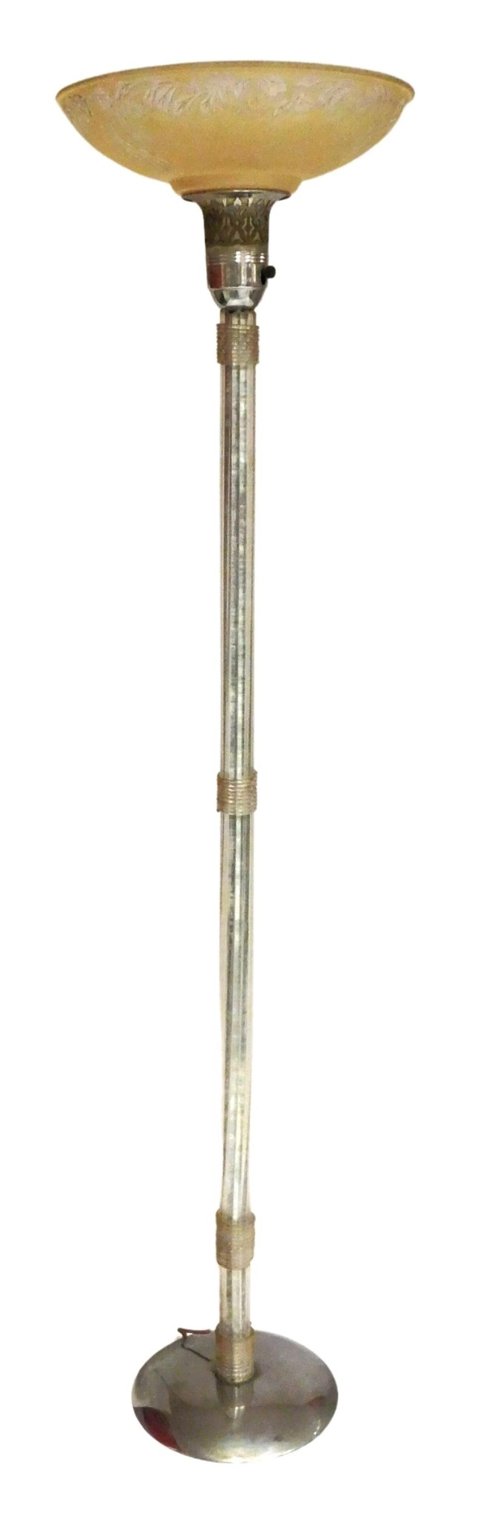 LAMP: COLUMN FLOOR LAMP WITH