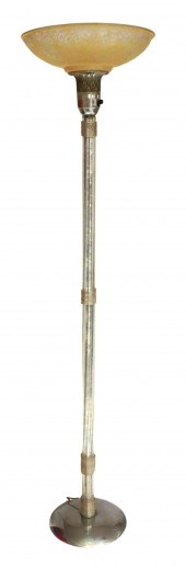 LAMP: COLUMN FLOOR LAMP WITH P