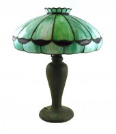 LAMP: HANDEL TABLE LAMP, WITH
