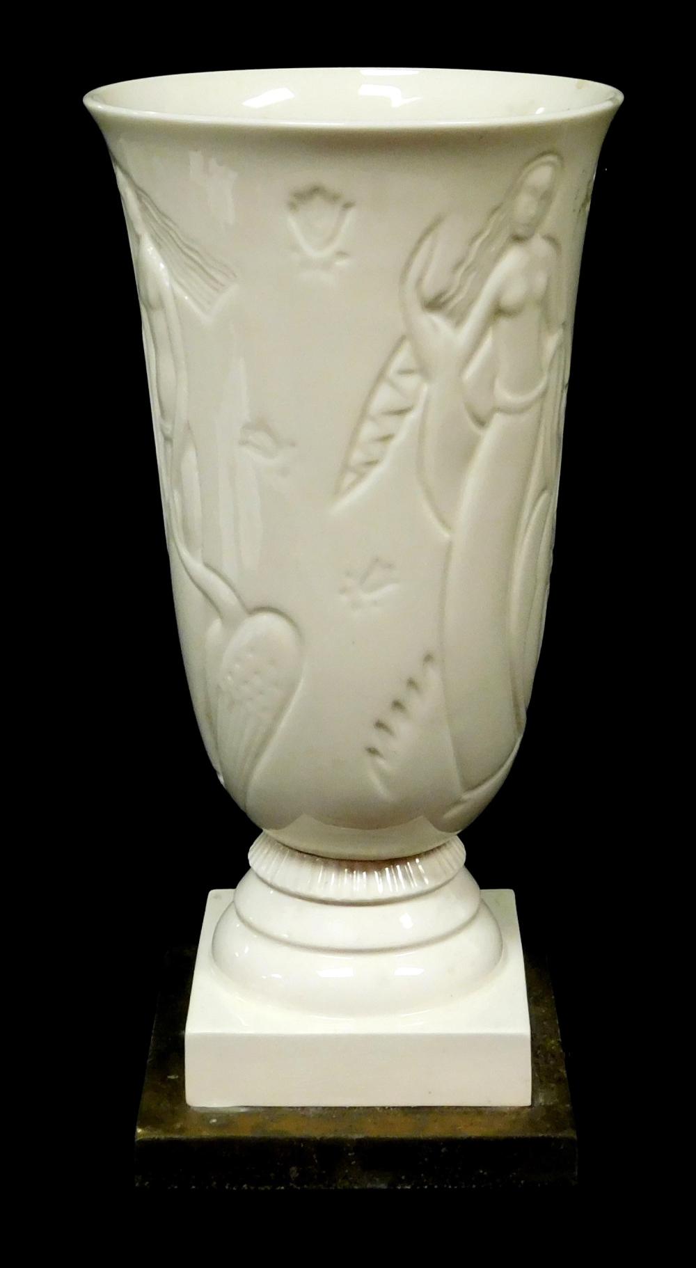LAMP: LENOX ART-DECO PORCELAIN