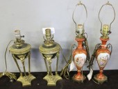 Lamp Lot including Sevres or D