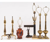 LAMPS AND ANDIRONS<br>Reproduc
