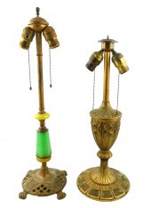 LAMPS: TWO TABLE LAMP BASES, T