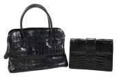 LANA MARKS BLACK CROCODILE HAN