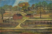 LANARK FARM SCENEAn oil on can