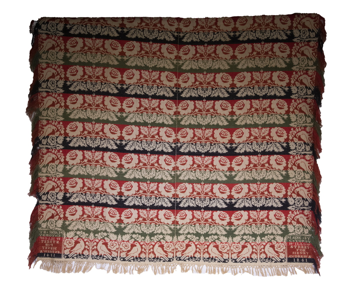 LANCASTER COUNTY, PA COVERLET BY