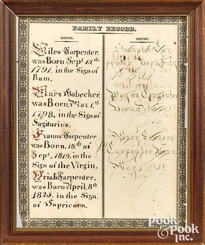 LANCASTER COUNTY PEN AND INK FAMILY