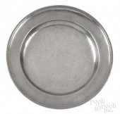 LANCASTER PEWTER PATEN, CA. 17