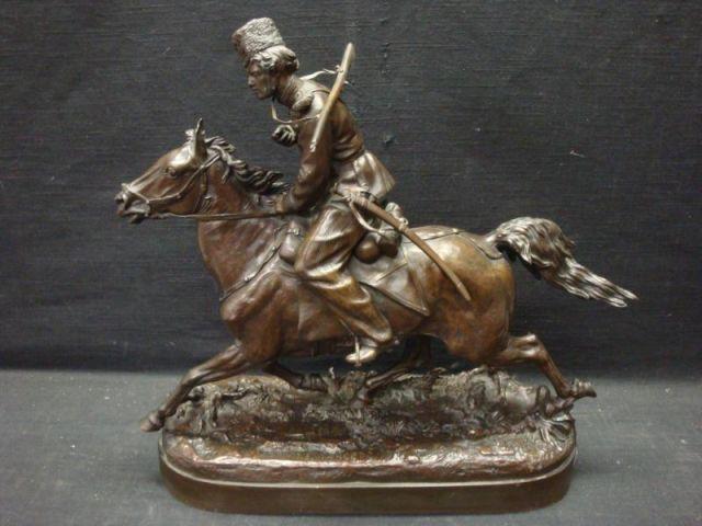 LANCERAY, E.A. Bronze of a