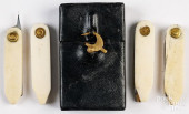 LANCET SET<br>Leather wrapped