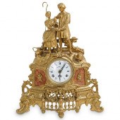 LANCINI ITALIAN GILT BRASS & M