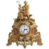 LANCINI ITALIAN GILT BRASS & M
