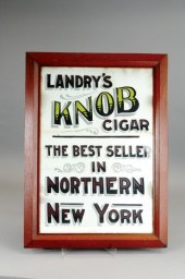 LANDRY'S KNOB CIGAR SIGN c. 19