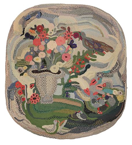 LANDSCAPE BRAIDED RUG(American,
