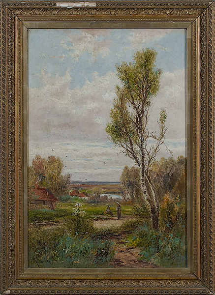 Landscape by Abraham Hulk II Oil on