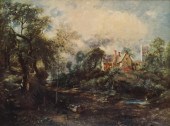 LANDSCAPE OF FORESTED COTTAGE