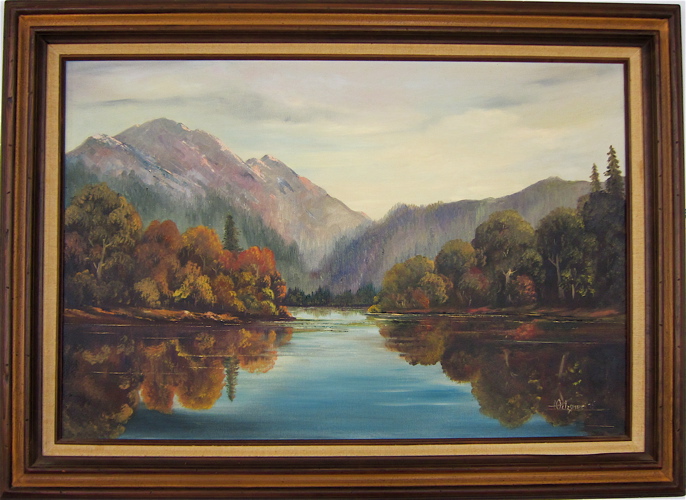 LANDSCAPE OIL ON CANVAS 20th