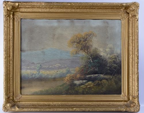 LANDSCAPE OIL ON CANVASLate 19th
