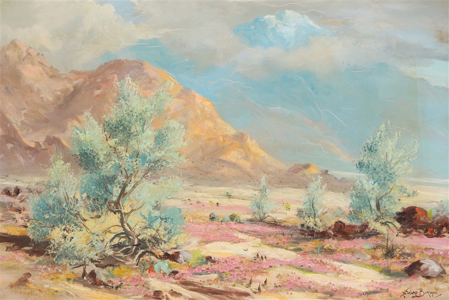 Landscape oil painting by