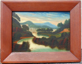 LANDSCAPE PAINTING WITH RIVER