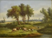 LANDSCAPE WITH CATTLE PAINTING