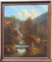 LANDSCAPE WITH FIGURES BY WATE