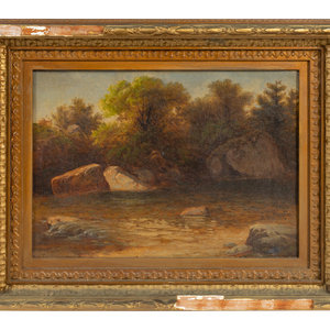 Landscape with Rocks and Stream