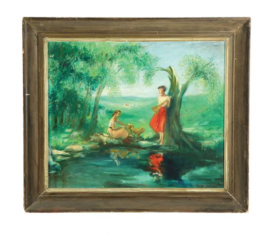 LANDSCAPE WITH TWO WOMEN BY