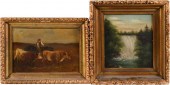 LANDSCAPE WITH WATERFALL AND R