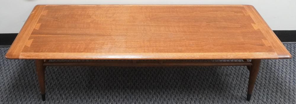 LANE FURNITURE WALNUT COFFEE TABLE,