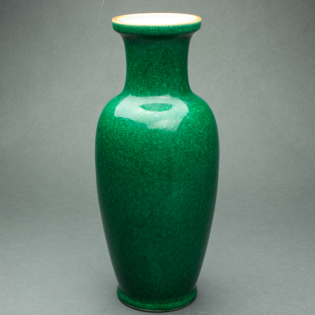 LANGYAO TYPE GREEN CRACKLE GLAZED