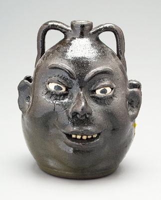 Lanier Meaders double face jug,