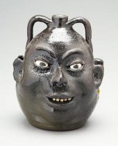 Lanier Meaders double face jug